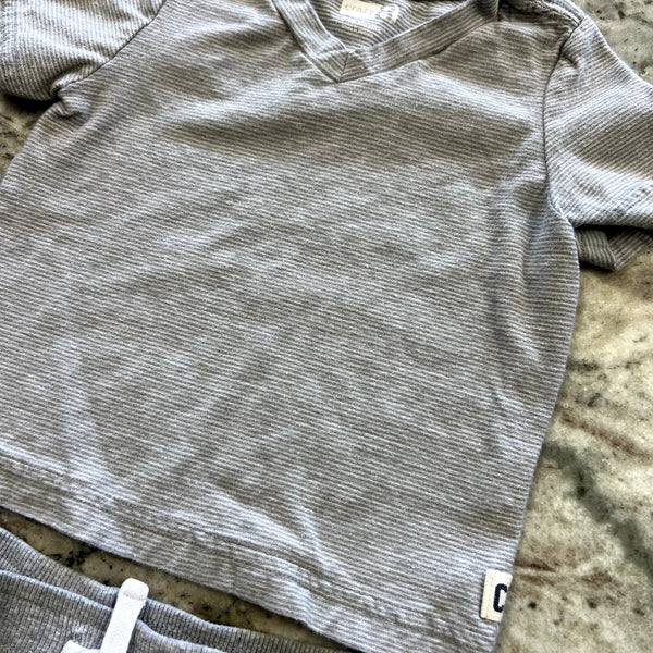 Crazy 8 Gray Two Piece Set Size 6-12 Mo.