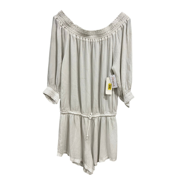 NWT Raisins White Off Shoulder Romper Size XL