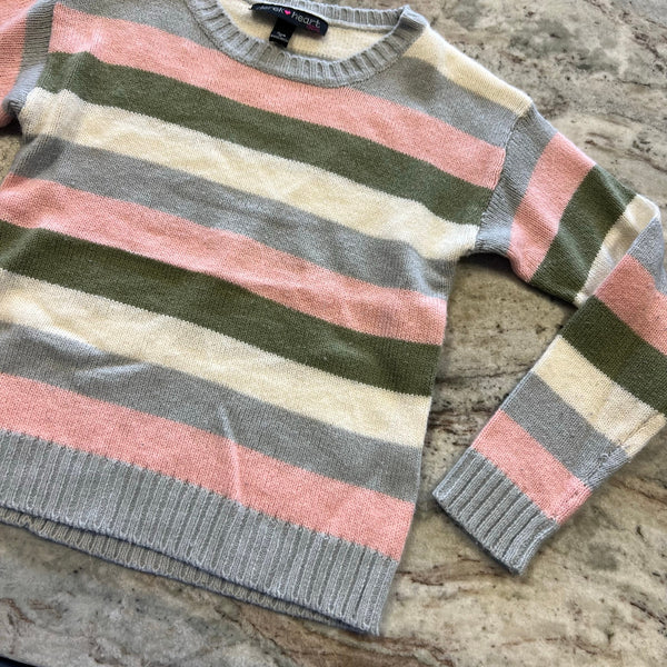Derek Heart Girls Striped Sweater Size 7/8