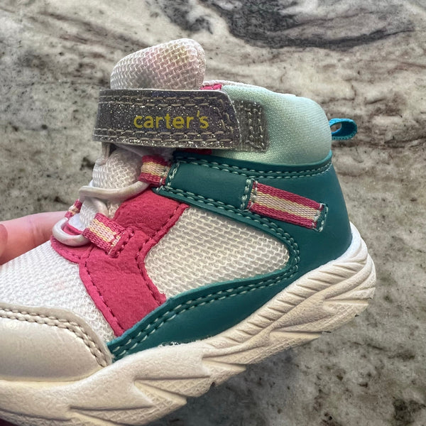 Carter's Color Block High Top Velcro Sneakers Size 3Mo