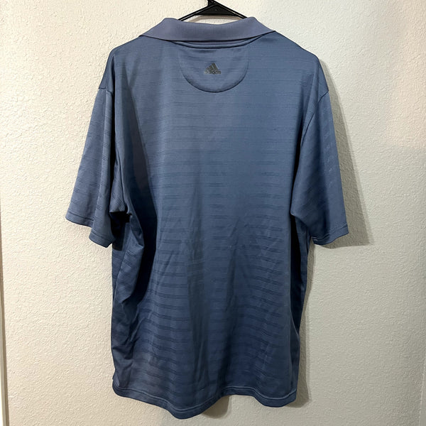Adidas Men's Blue Polo Striped Top XL