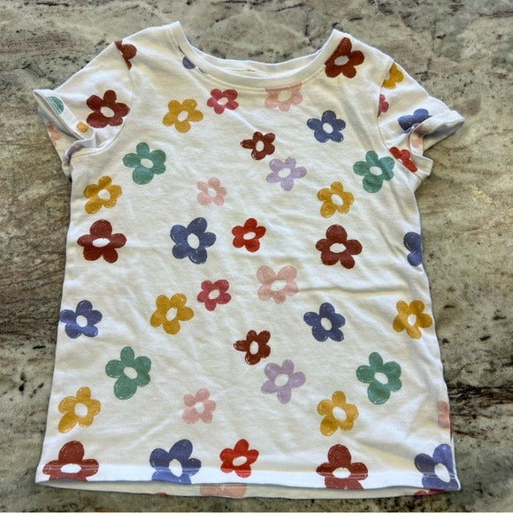 Jumping Beans Floral Little Girls Top Size 6