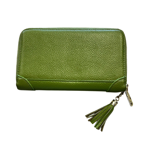 Green Vegan Leather Photo Case