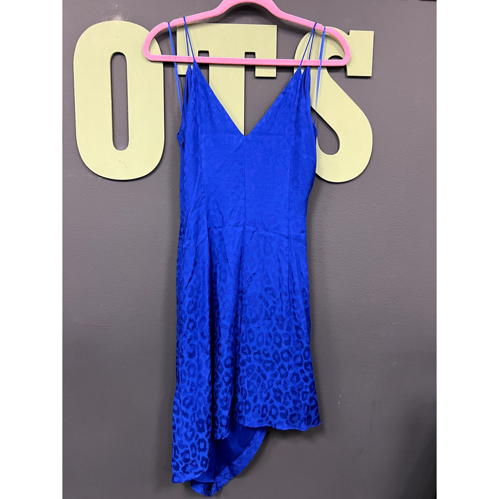 Cushnie Royal Blue Leopard Cocktail Dress Size 4 – Southern Roots Boutique
