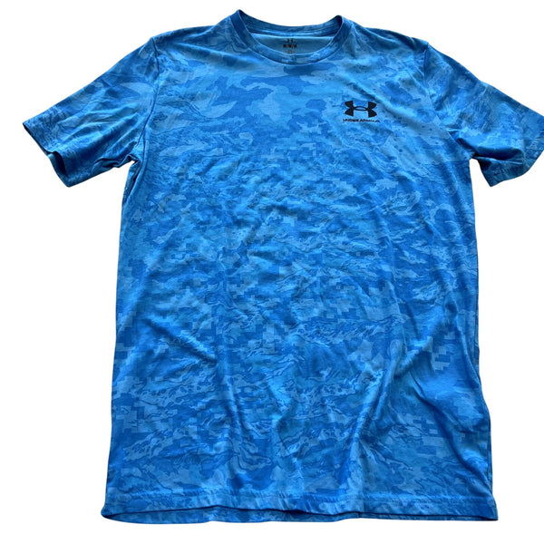 Under Armour Men's Blue Camo Tee Size Medium