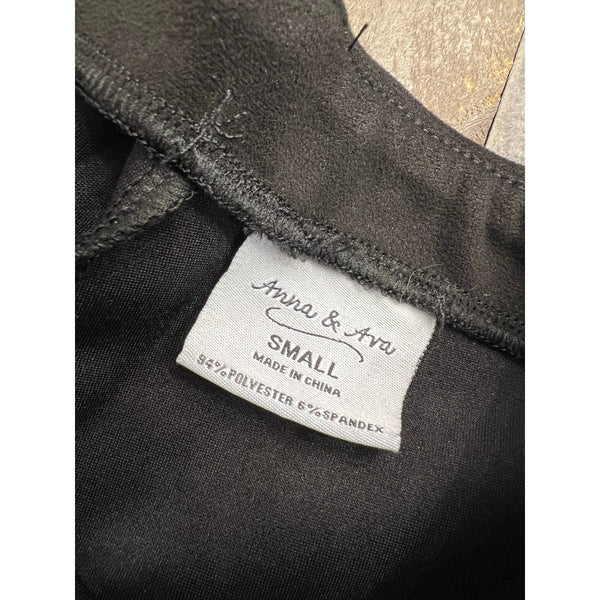 Anna & Ava Suede Black Pencil Leg Pants Size Small