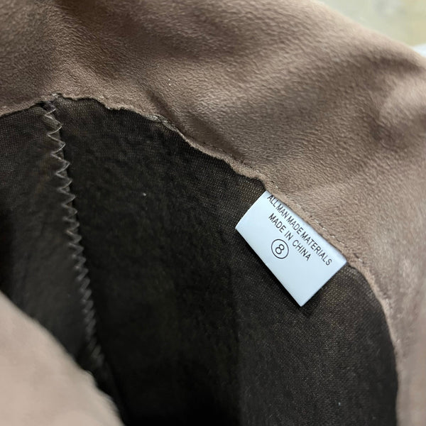 Bonnibell Boutique Light Brown Suede Heeled Knee High Boots Size 8