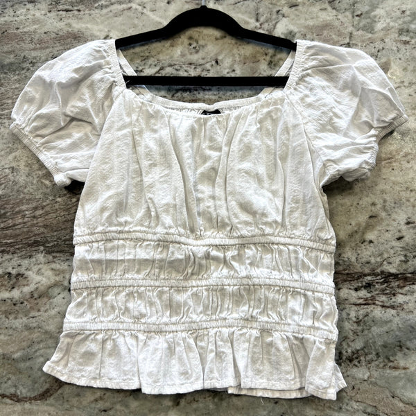 Art Class Girls White Blouse Size Youth XL
