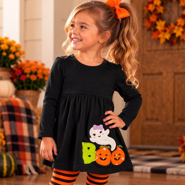 Girls "Boo" Ghost Tunic Top Size 4T