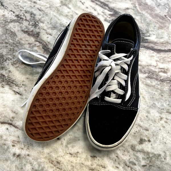 Vans Black Classic Low Top Skate Shoes Size Women's 7