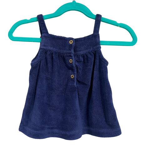 Carter's Navy Blue French Terry Sleeveless Dress Size 18 Mo.