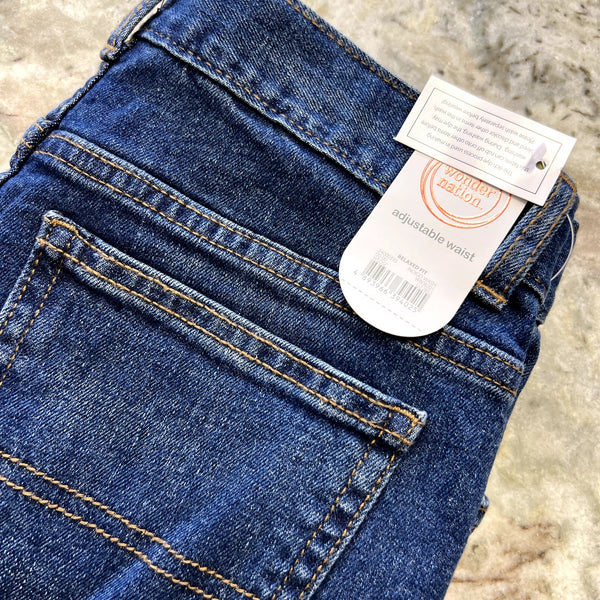 NWT Wonder Nation Relaxed Fit Dark Wash Jeans Size Boys 14