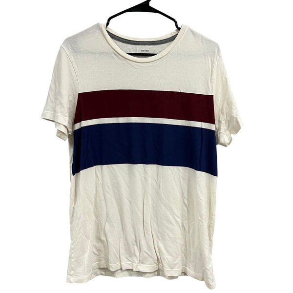 Old Navy Soft Washed White Striped Tee