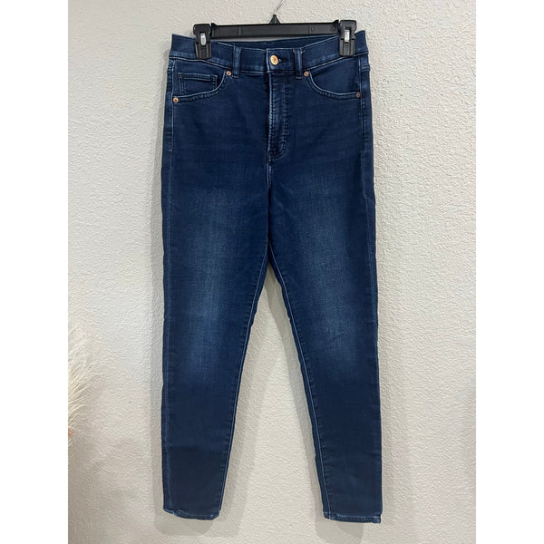 Express High Rise Dark Wash Skinny Jeans Size 8