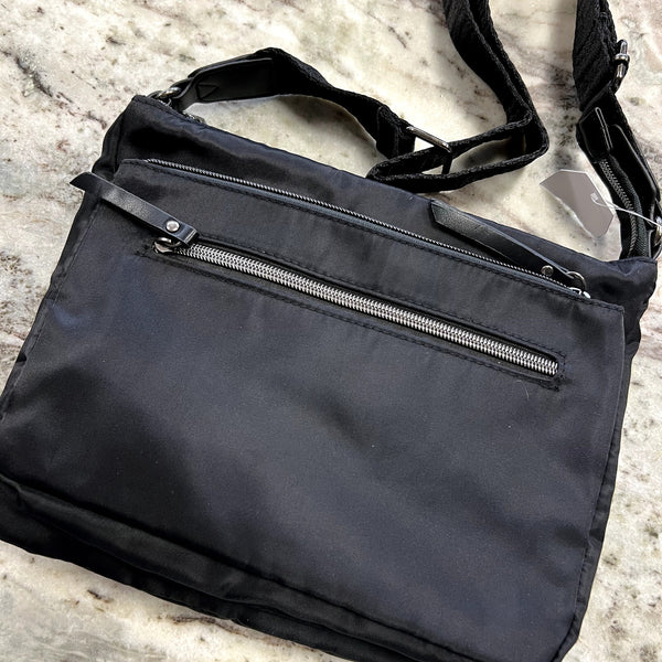 Black Nylon Crossbody Bag