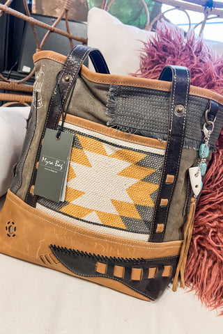 The Kylie Mustard Aztec Concealed Carry Bag