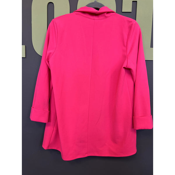 Jodifl Boutique Hot Pink Open Front Blazer Size Small