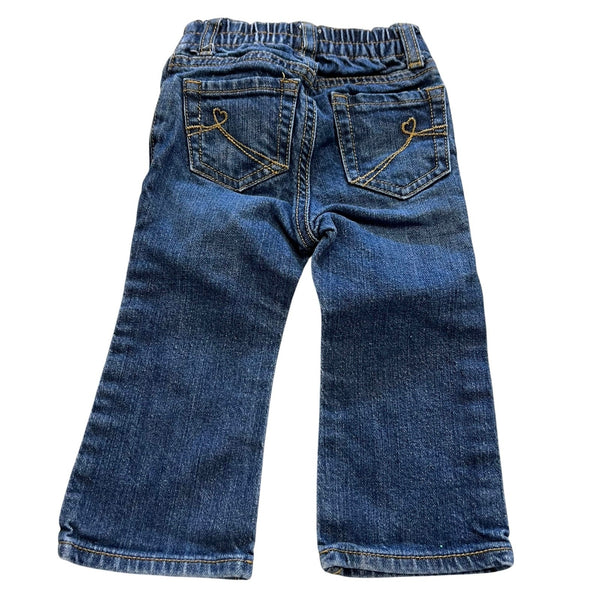 The Children's Place Dark Wash Bootcut Jeans Size 18 Mo