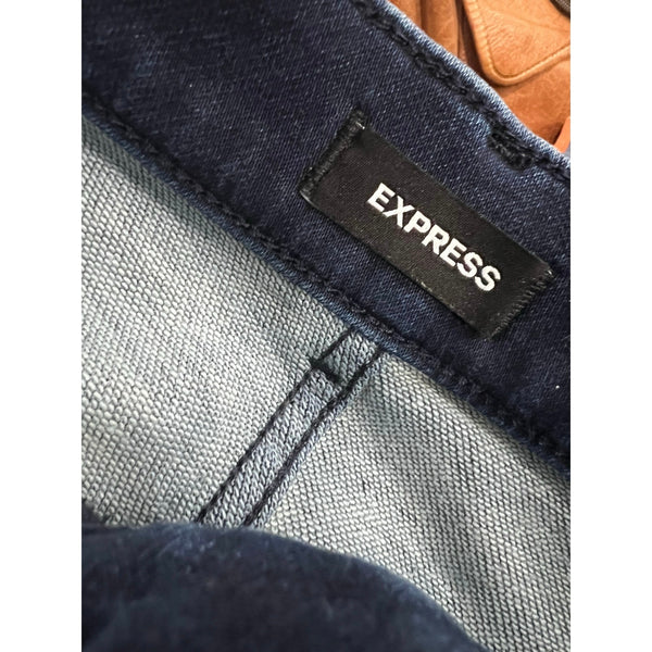 Express High Rise Dark Wash Skinny Jeans Size 8