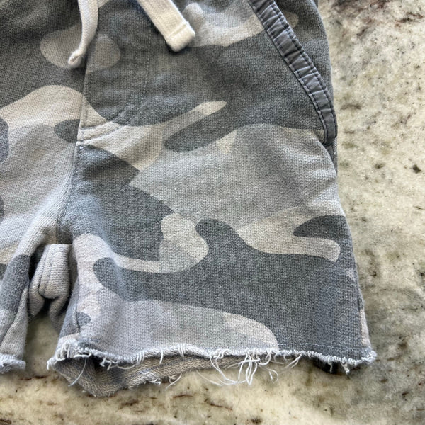 OshKosh Gray Camo Sweat Shorts Size 12 Mo.