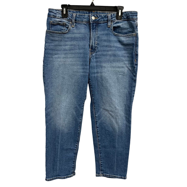 Old Navy Medium Wash Mid Rise OG Straight Leg Jeans Size 12 Petite