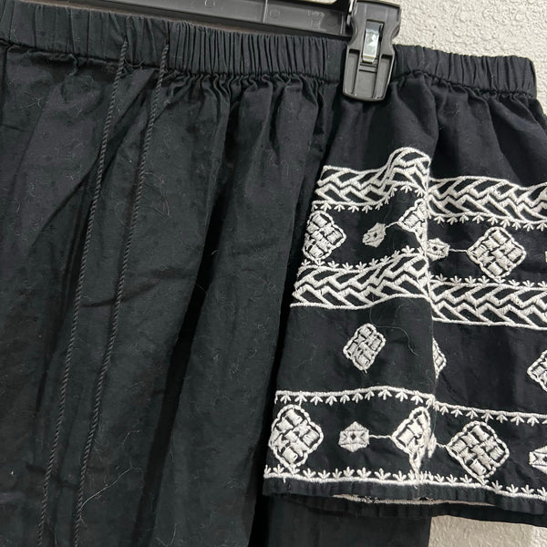 Old Navy Off Shoulder Aztec Sleeves Bohemian Black Flory Top Large