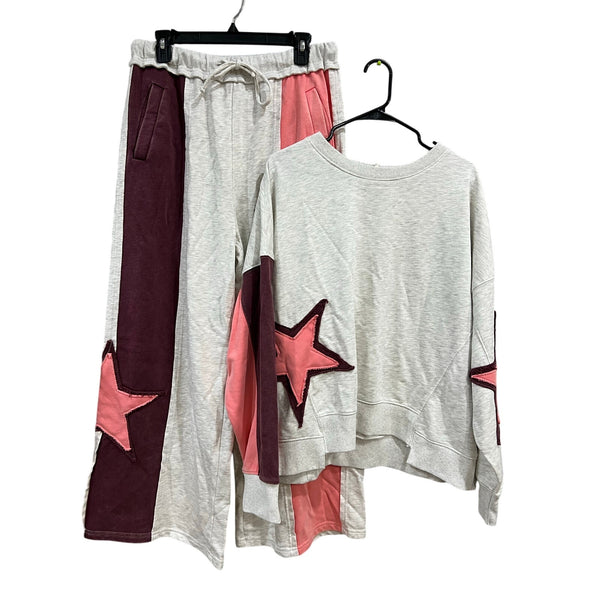 NWT Easel Two Piece Star Boho Fun Retro Set Size Large