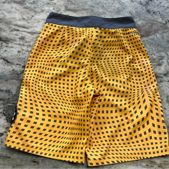 Under Armour UA Yellow + Gray Board Shorts Size 24