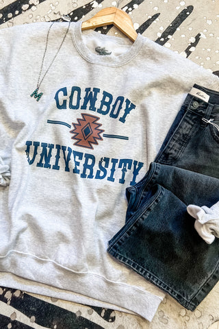 Cowboy University Western Graphic Sweatshirt