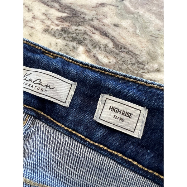 KanCan Girls Double Button High Rase Flare Jeans Size Youth 14