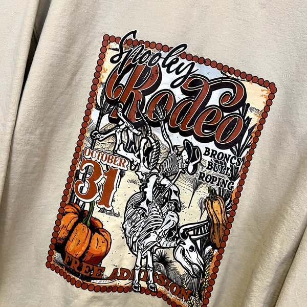 Spooky Rodeo Halloween Graphic Sweatshirt Medium
