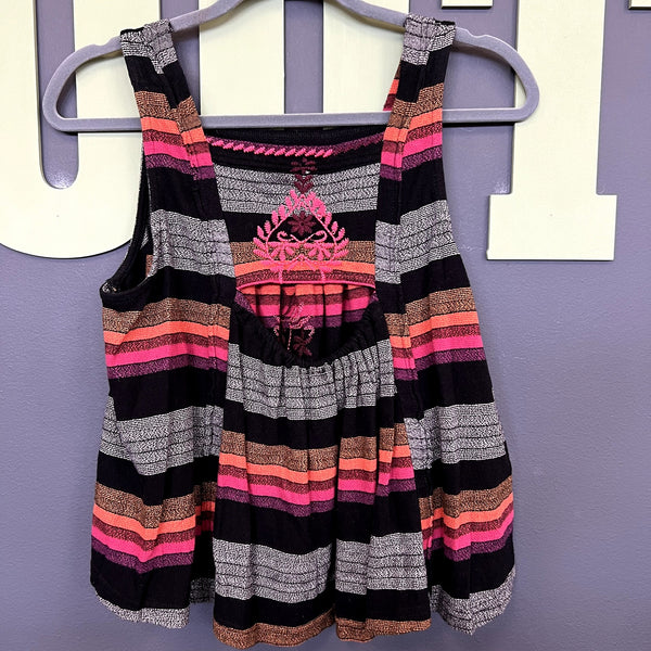 Free People Vintage Stripe Swing Tank Top Small