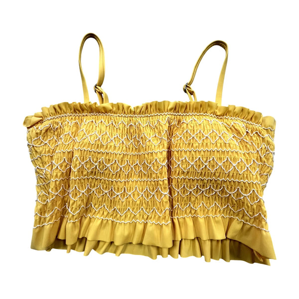 Xhilaration Yellow Tube Top Swim Top Medium