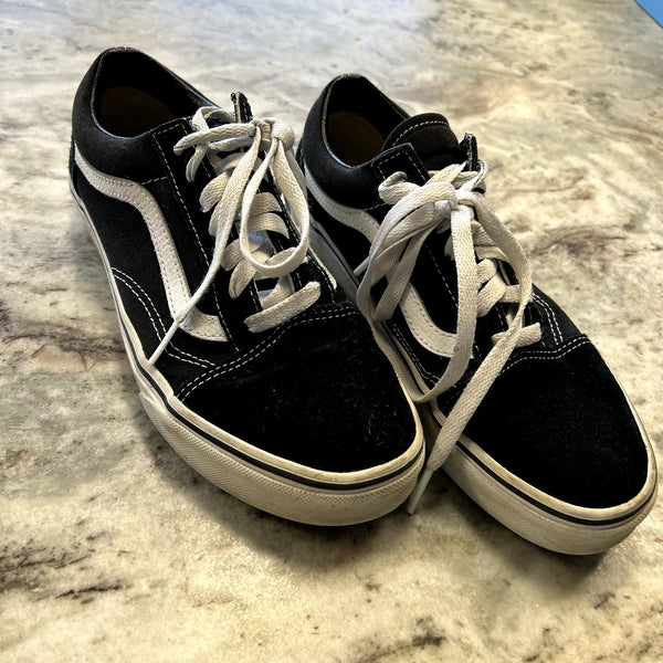 Vans Black Classic Low Top Skate Shoes Size Women's 7