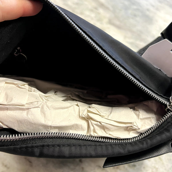 Black Nylon Crossbody Bag