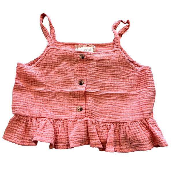 Btween Gauze Pink Tank Top Size Youth 8
