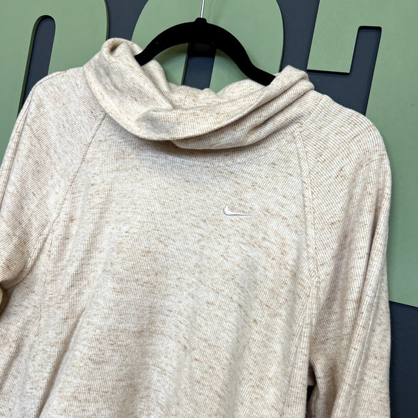 Nike Light Orange Cowl Neck Sweater Size Small