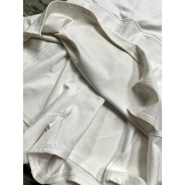 90 Degree Lux Violet Dress Pleated Athletic White Women's Medium