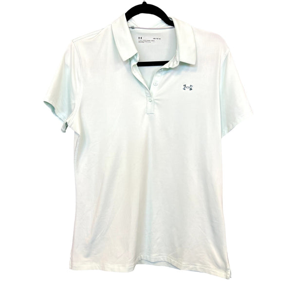 Under Armour Fitted Light Mint Golf Polo Women's Large