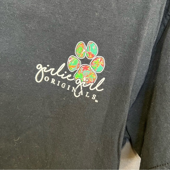 Girlie Girl Originals My Dog is Cuter Than Yours Crew Neck Black Graphic Tee S