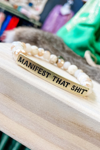 Manifest That Sh!t Bracelet - Gold