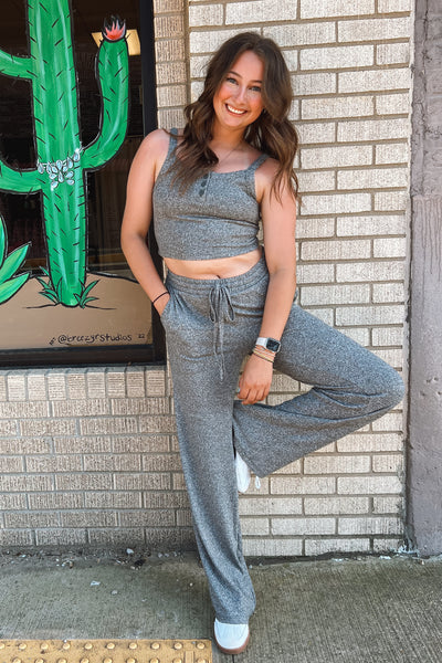 Brushed Charcoal Lounge Pants