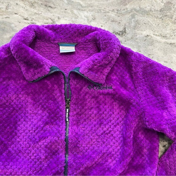 Columbia Girls Bright Purple Fireside Sherpa Jacket Size 18/20 XL