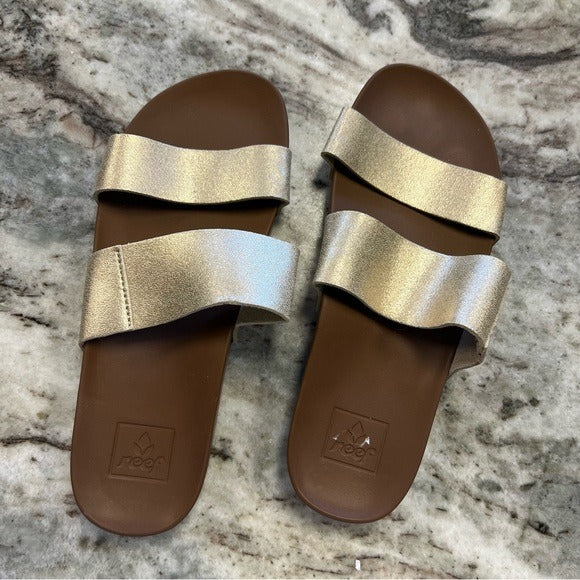 Reef Women’s Cushion Vista Golden Hour Slip On Sandals Size 6