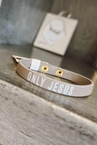 Only Jesus Grey Bracelet