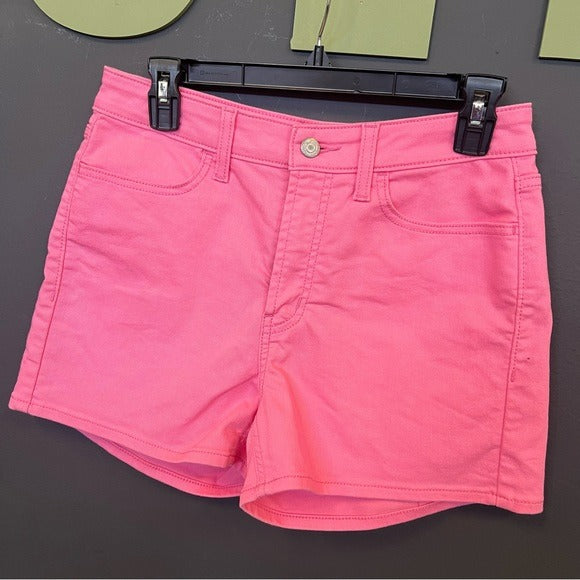 Old Navy High Rise Wow Pink Denim Shorts Size 6