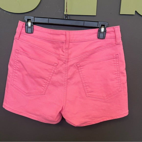 Old Navy High Rise Wow Pink Denim Shorts Size 6