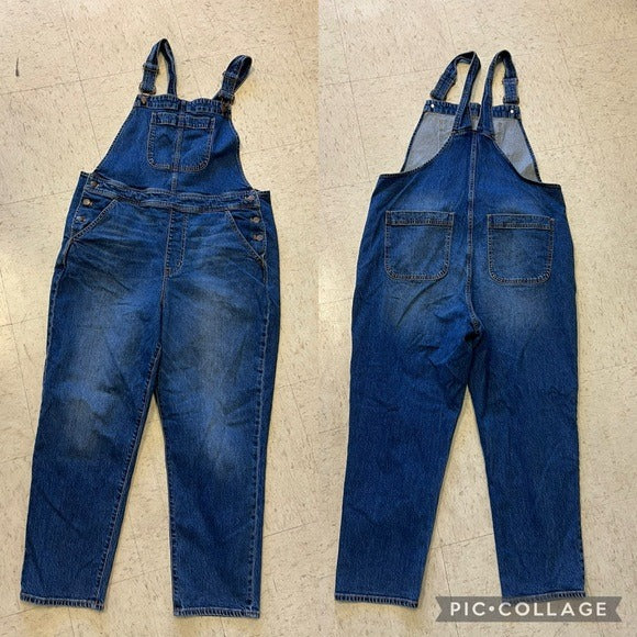 J. Crew Denim Overalls Size XL