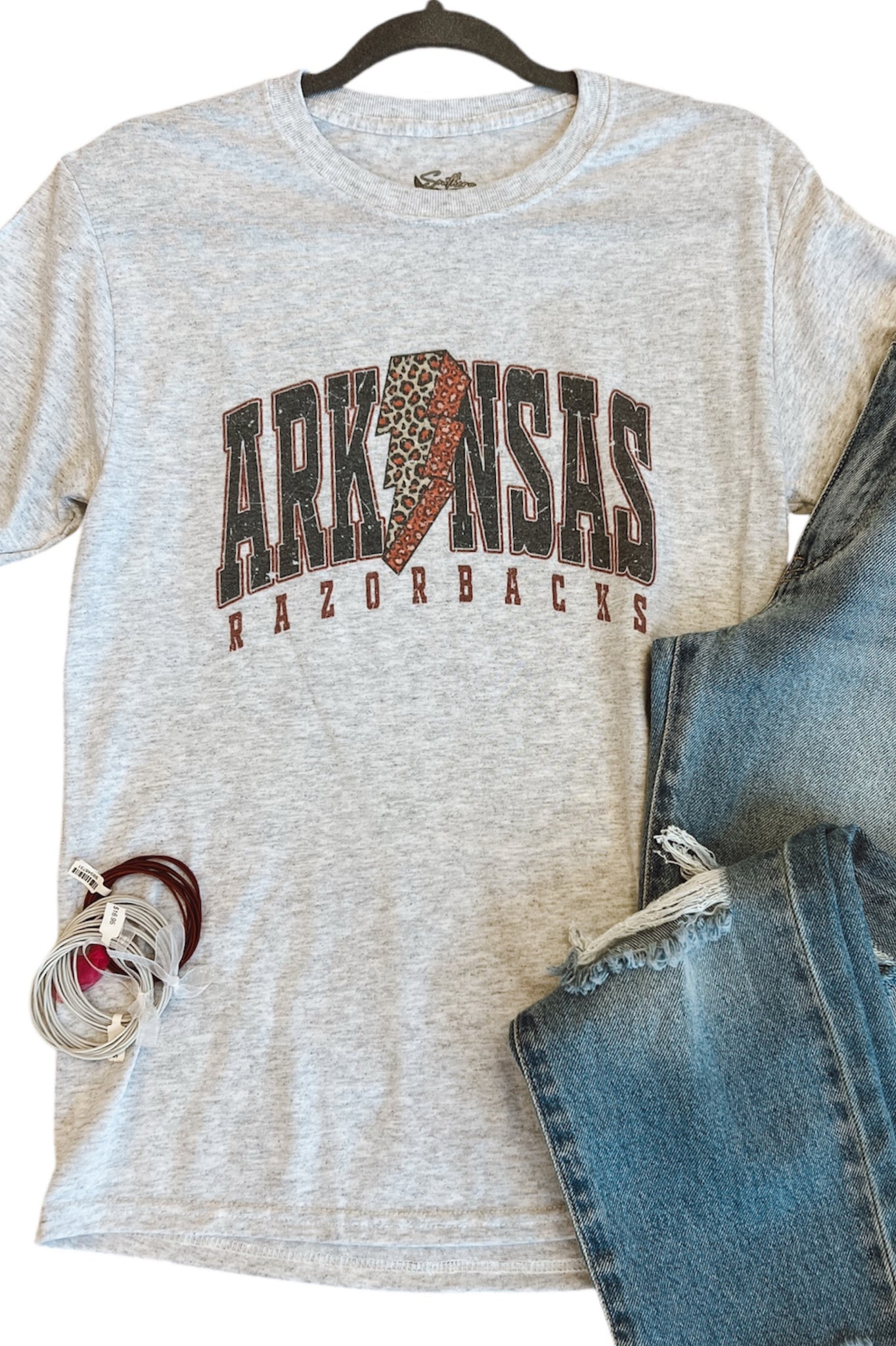 Arkansas Razorbacks Leopard Retro Graphic