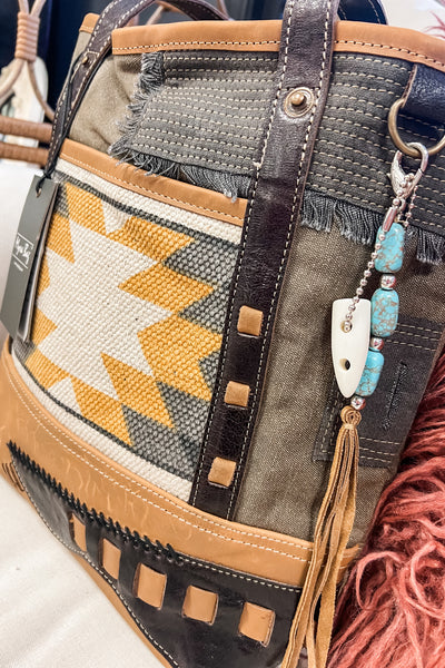 The Kylie Mustard Aztec Concealed Carry Bag